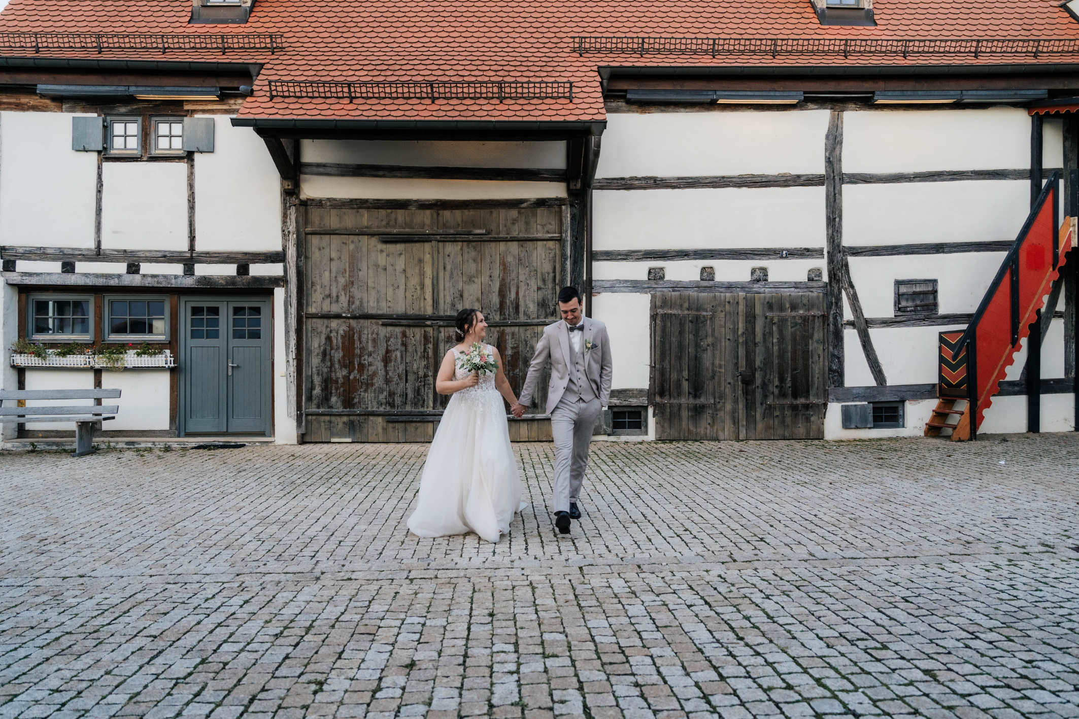 Hochzeitspaar im Zehntstadel Leipheim